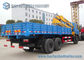 10 Ton XCMG Straight / Foldable Arm Crane Mounted Truck 10 Wheeler Trucks